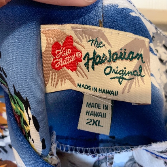 🌺 New with Tags Blue Hawaiian Dress from Hilo Hattie - Size 2X 🌺 - Picture 3 of 9